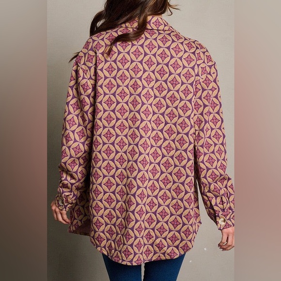 🍂 💠NWT Shake It  Shacket - Picture 6 of 8